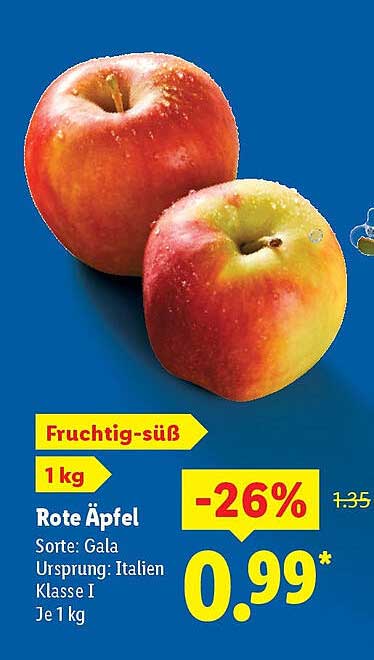 Rote Äpfel 1 kg - Fruchtig-süß