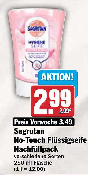 Sagrotan No-Touch Flüssigseife Nachfüllpack 250 ml, verschiedene Sorten