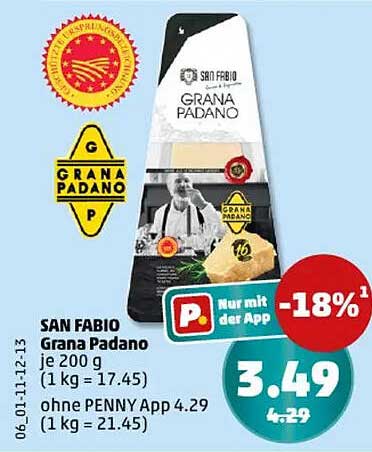 SAN FABIO Grana Padano 200g