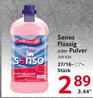 Sansó flüssig oder Pulver