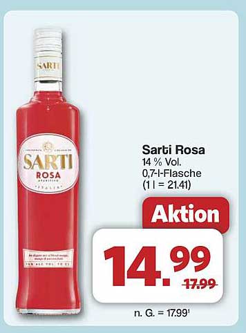 Sarti Rosa 14 % Vol. 0,7 l-Flasche