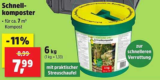 Schnellkomposter – für ca. 7 m³ Kompost