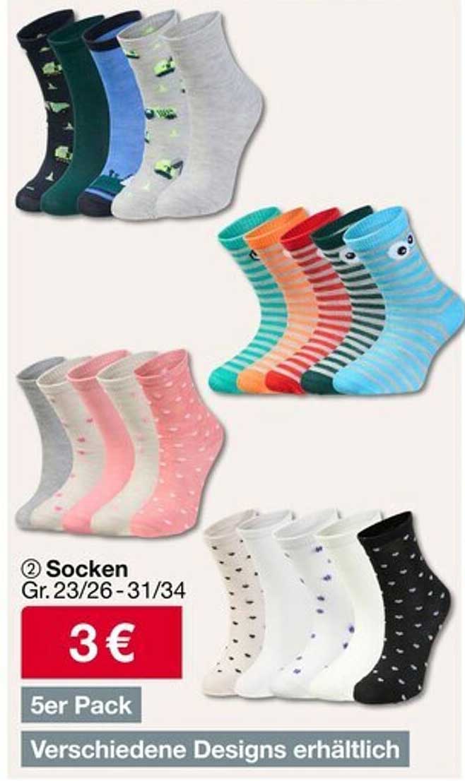 Socken 5er Pack – vielseitige Designs für jeden Anlass