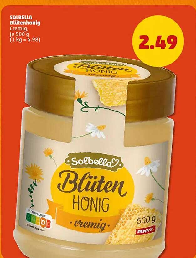 SOLBELLA Blütenhonig Cremig 500 g