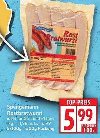 Spengemann Rostbratwurst 500g