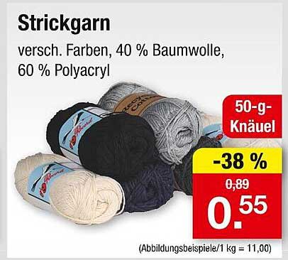 Strickgarn in verschiedenen Farben – 50-g-Knäuel