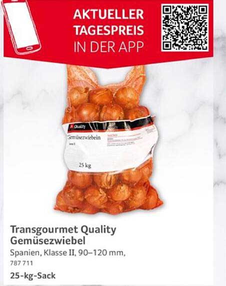 Transgourmet Quality Gemüsezwiebel 25 kg-Sack
