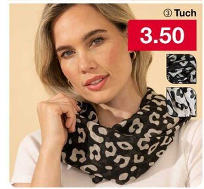 Tuch in modernem Leopardenmuster