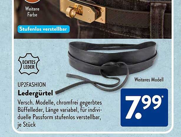 UP2FASHION Ledergürtel