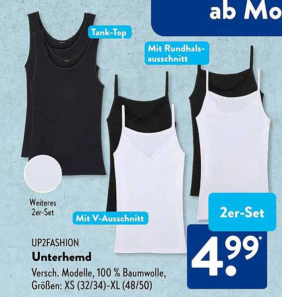 UP2FASHION Unterhemd 2er-Set – Vielseitige Mode für jeden Tag