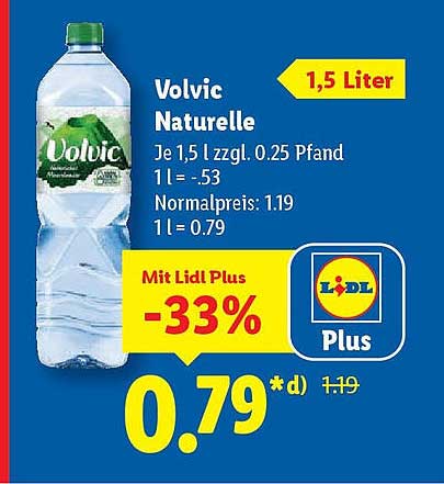 Volvic Naturelle 1,5 Liter