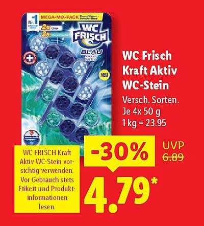 WC Frisch Kraft Aktiv WC-Stein - 30% Rabatt
