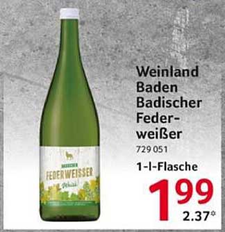 Weinland Baden Badischer Federweißer 1-l-Flasche