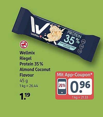 Wellmix Riegel Protein 35% Almond Coconut Flavour