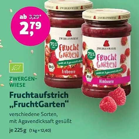 ZWERGENWIESE Fruchtaufstrich 'FruchtGarten' 225 g