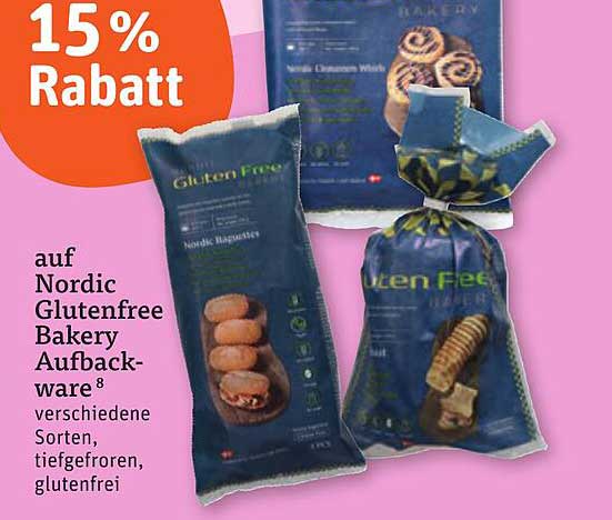 15 % Rabatt auf Nordic Glutenfree Bakery Aufbackware