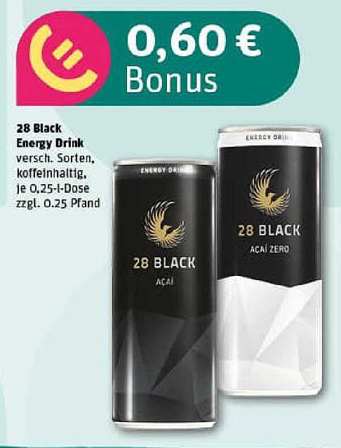 28 Black Energy Drink 0,25 l Dose