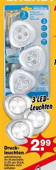 3 LED-Leuchten