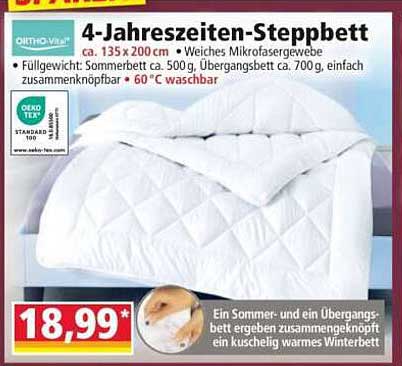 4-Jahreszeiten-Steppbett