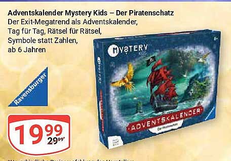 Adventskalender Mystery Kids – Der Piratenschatz