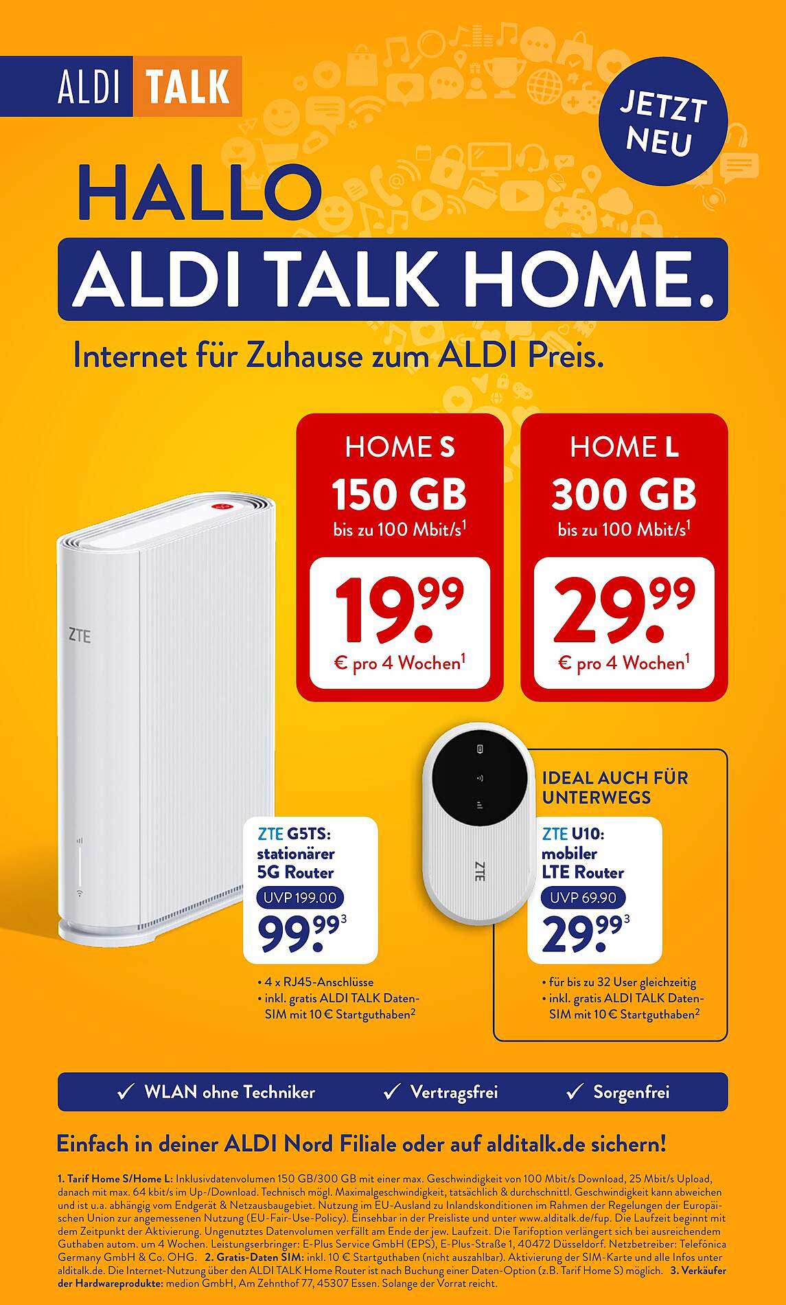 ALDI TALK HOME – Internet für Zuhause zum ALDI Preis