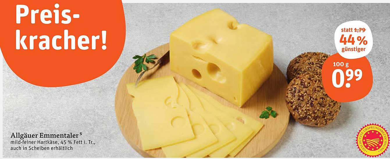 Allgäuer Emmentaler, mild-feiner Hartkäse