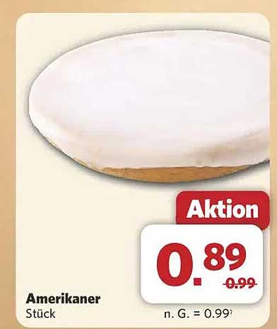 Amerikaner Stück - Leckerer Genuss zum Aktionspreis
