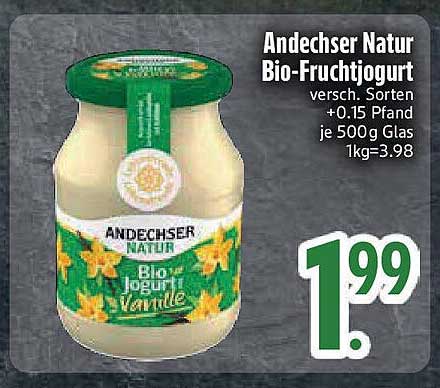 Andechser Natur Bio-Fruchtjoghurt 500 g
