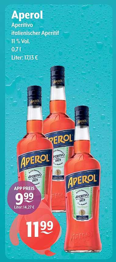 Aperol Aperitivo 0,7l - Italienischer Aperitif
