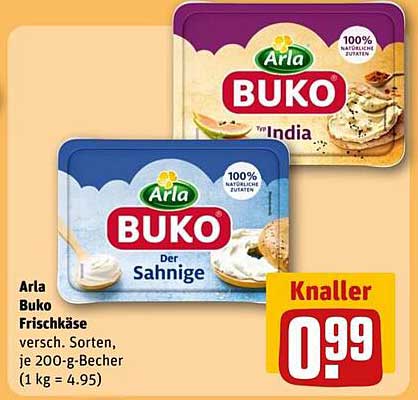 Arla Buko Frischkäse - Knaller-Angebot für 0,99 €