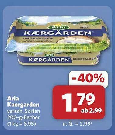 Arla Kærgården ungesalzen 200-g-Becher