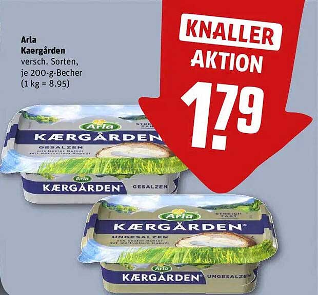 Arla Kærgården - verschiedene Sorten 200-g-Becher