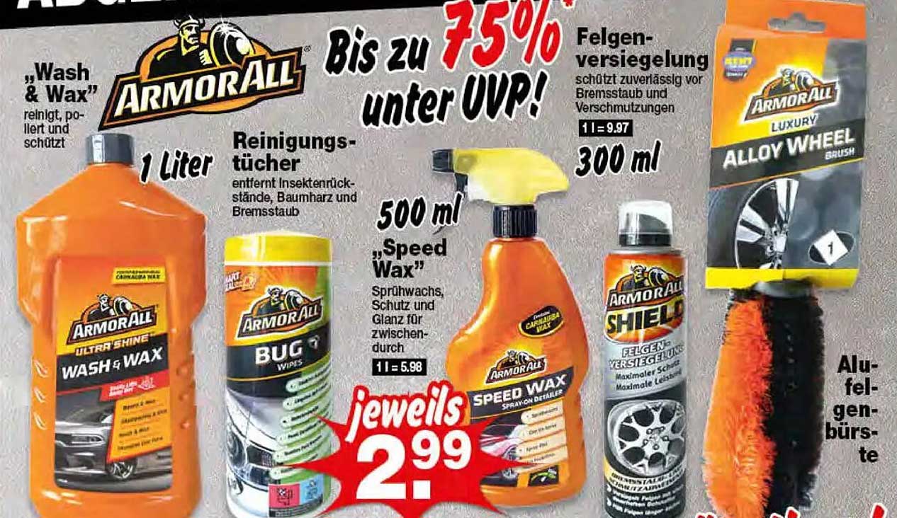 ArmorAll Wash & Wax 1 Liter für 5,49 €