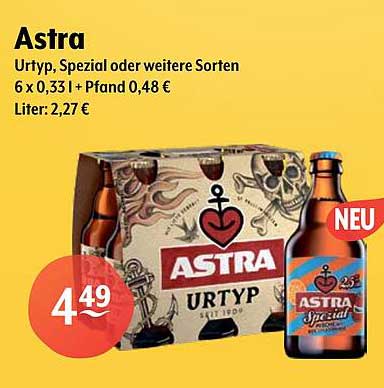 Astra Urtyp, Spezial oder weitere Sorten - 6 x 0,33 l