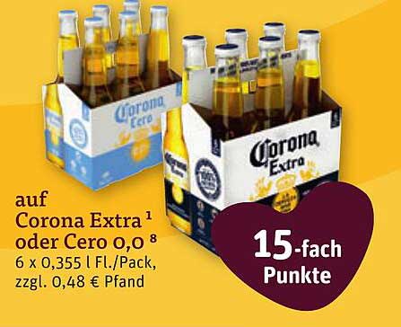 Auf Corona Extra oder Cero – 15-fach Punkte auf Ihr Lieblingsbier!