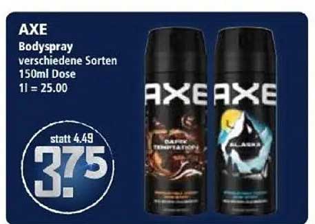 AXE Bodyspray verschiedene Sorten 150ml Dose
