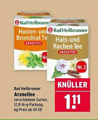 Bad Heilbrunner Arzneitee diverse Sorten