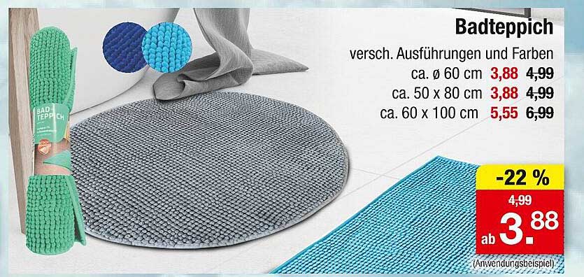 Badteppich - verschiedenste Ausführungen und Farben