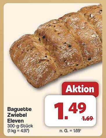 Baguette Zwiebel Eleven 300-g-Stück