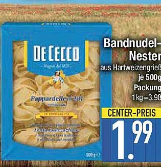 Bandnudeln-Nester von De Cecco, 500g