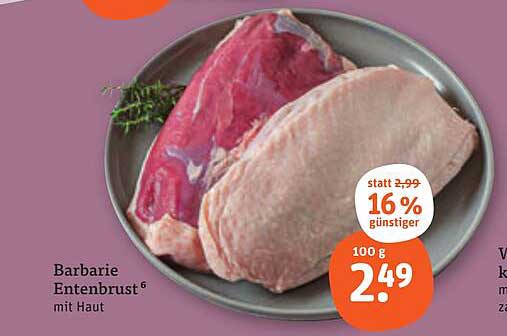 Barbarie Entenbrust mit Haut