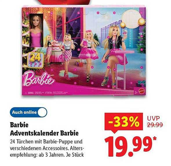 Barbie Adventskalender Barbie