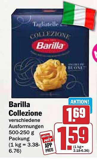 Barilla Collezione Tagliatelle 500-250 g, verschiedene Ausformungen