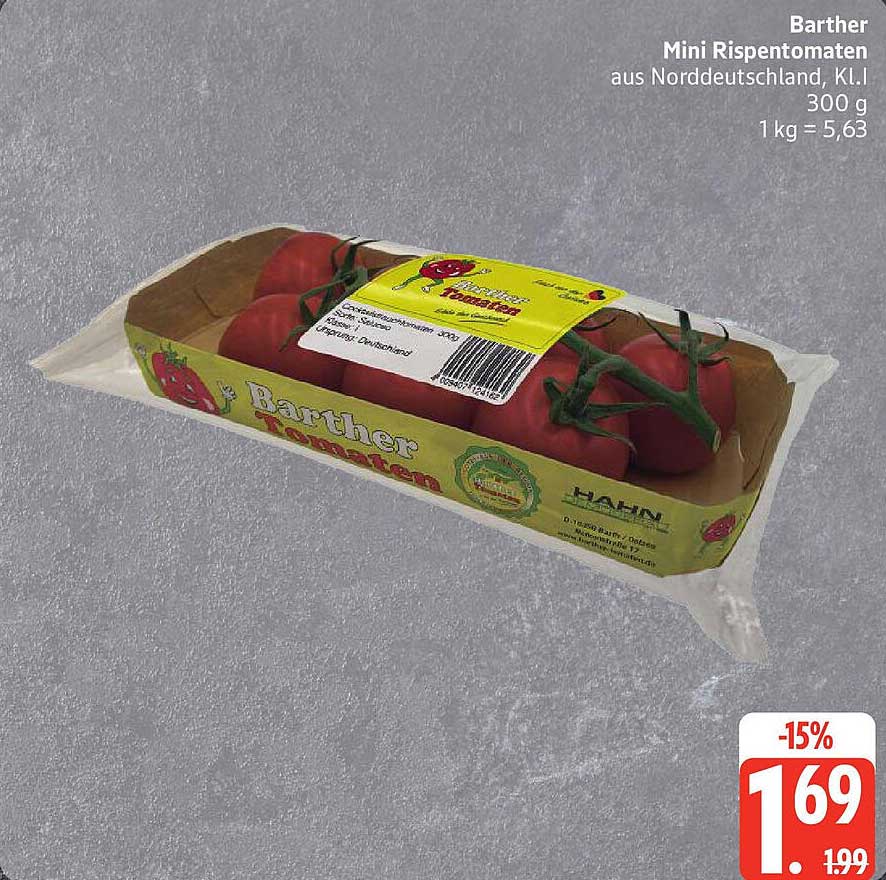 Barther Mini Rispentomaten 300 g