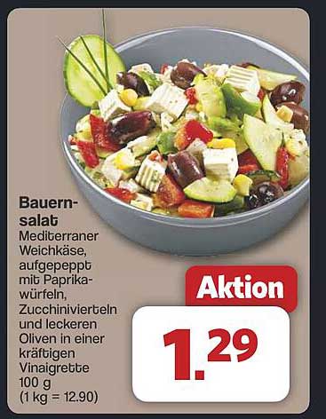 Bauernsalat - Mediterraner Genuss mit frischen Zutaten