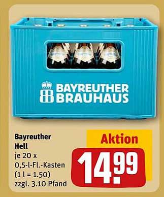 Bayreuther Hell - 20 x 0,5-Liter-Flaschen-Kasten