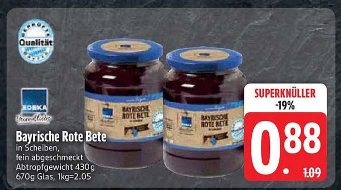 Bayrische Rote Bete in Scheiben 430g