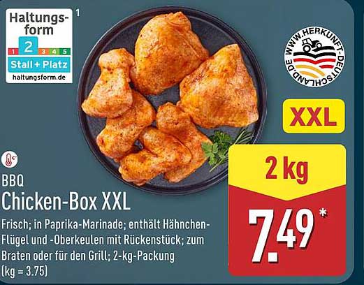 BBQ Chicken-Box XXL