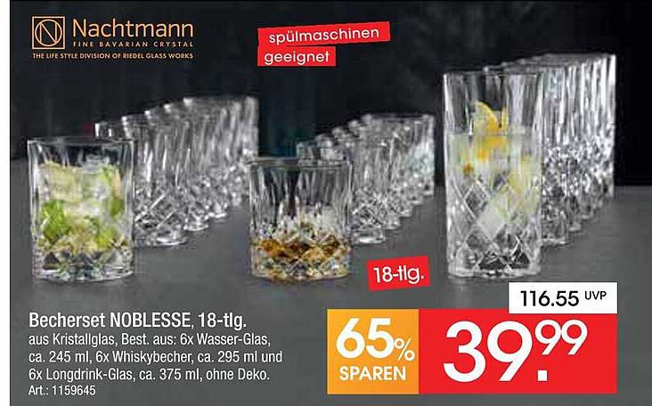 Becherset NOBLESSE, 18-tlg.