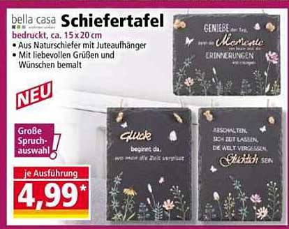 Bella Casa Schiefertafel - Für besondere Momente